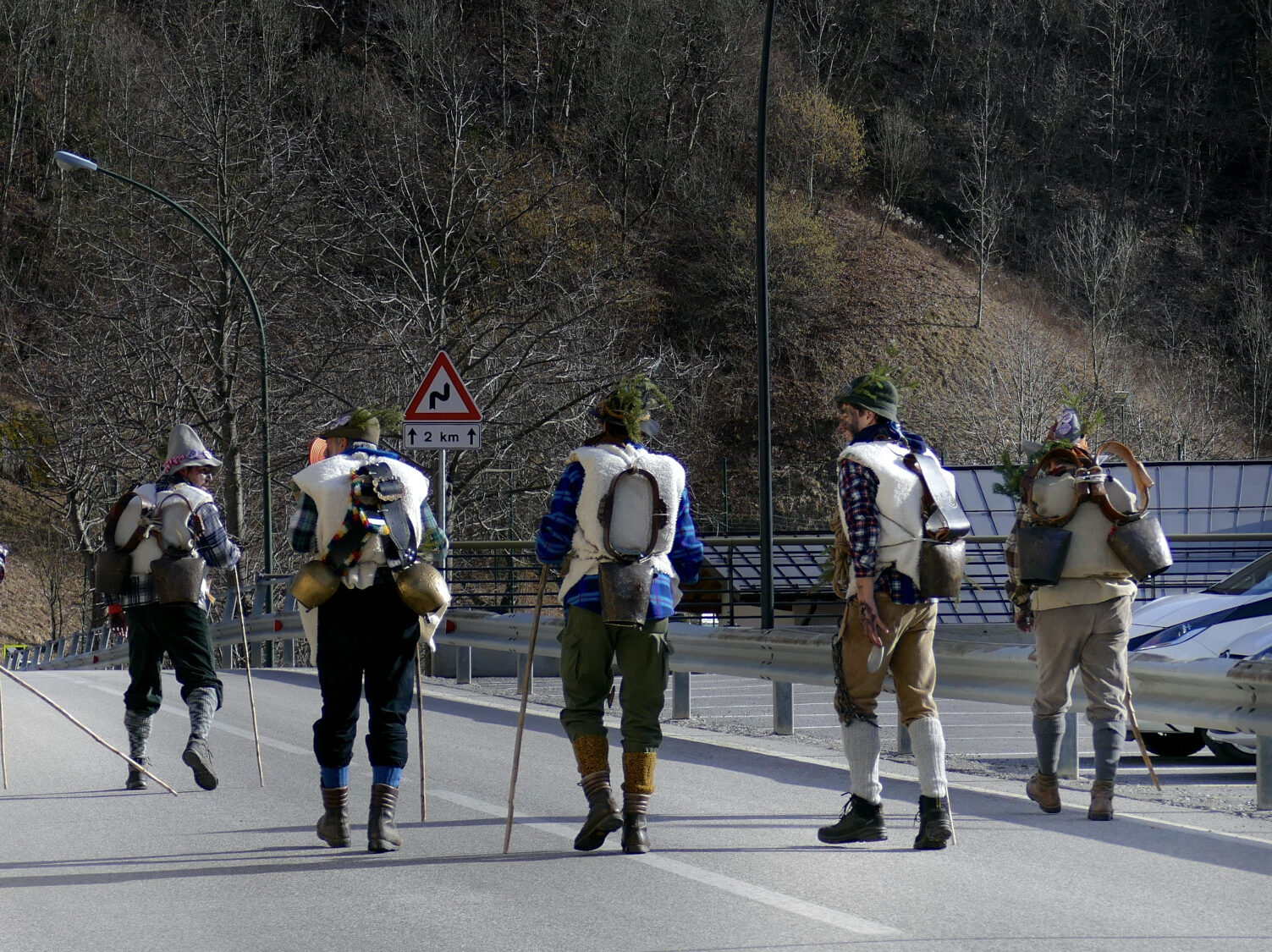 I Maskars di Timau in partenza per le loro scorribande nel 2024