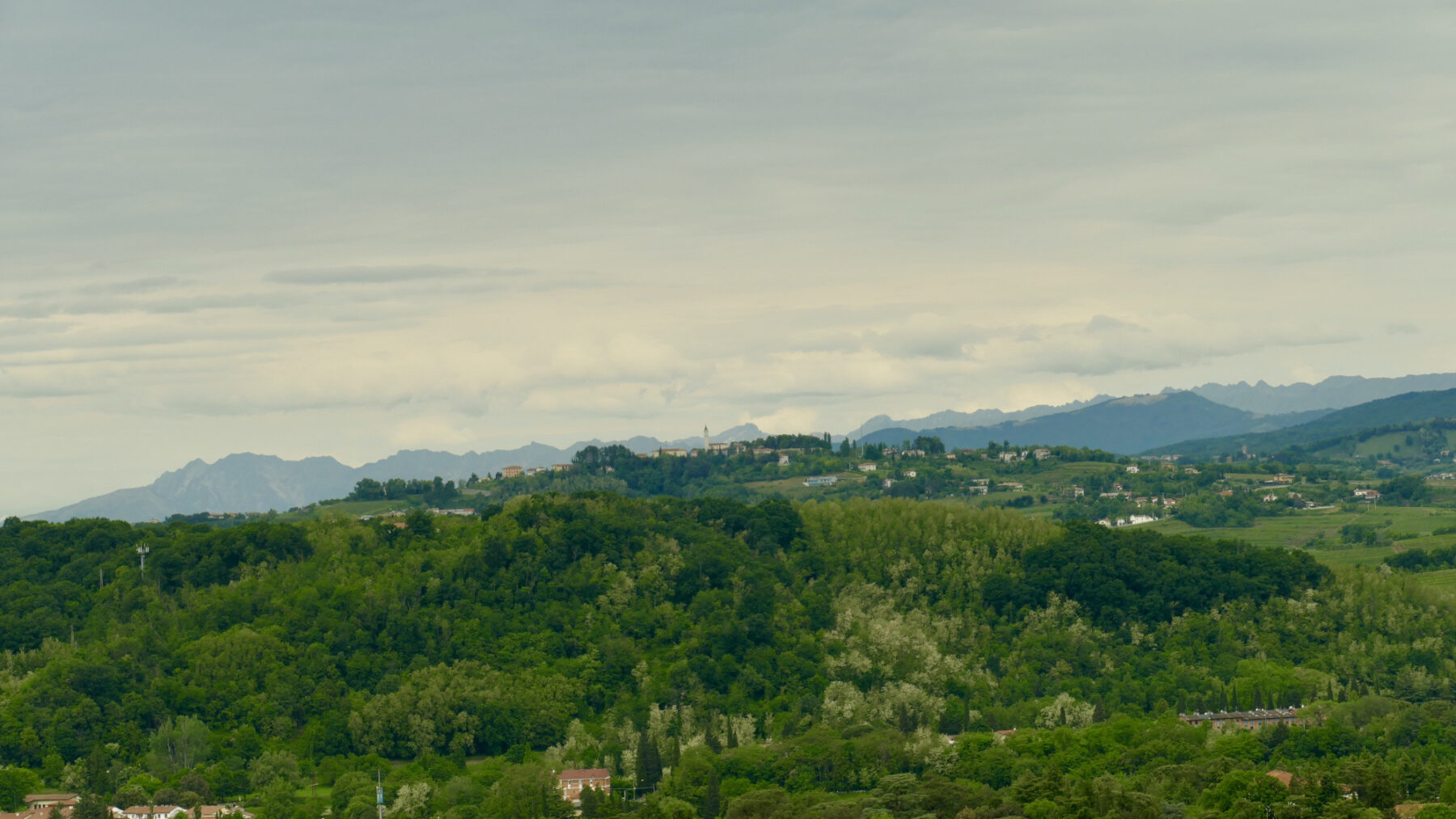 Vista dei colli del Goriziano dal castello - foto Lara Carrer
